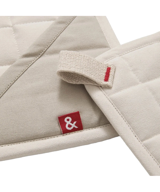 Lót Nồi Poly-Cotton Trắng Oat Hedley & Bennett HB001696 Có Vòng Móc 20.3 x 20.3 cm