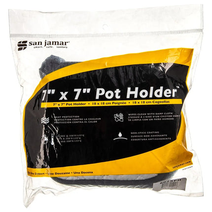 Lót Nồi Silicone San Jamar 802SPH Màu Bạc 17.8 x 17.8 cm Vòng Treo