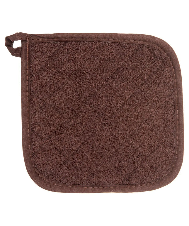 Lót Nồi Terry Nâu San Jamar 802TPH Có Vòng Móc 20.3 x 20.3 cm