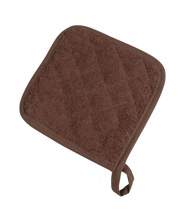 Lót Nồi Terry Nâu San Jamar 802TPH Có Vòng Móc 20.3 x 20.3 cm