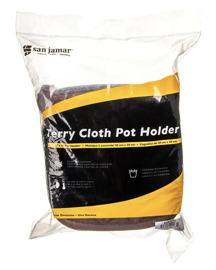 Lót Nồi Terry Nâu San Jamar 802TPH Có Vòng Móc 20.3 x 20.3 cm