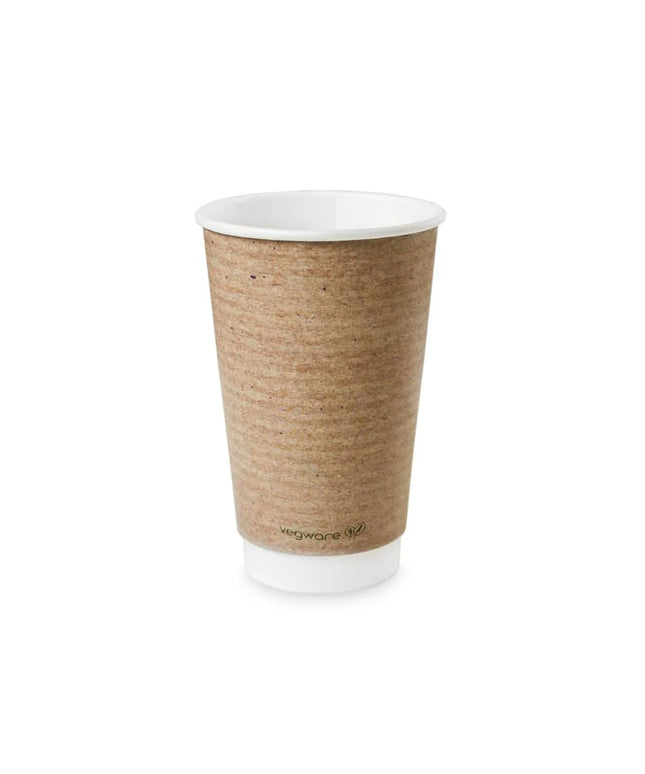 Ly Giấy Dùng Một Lần Cách Nhiệt 473 ml PLA In Hình Vegware VDW-K16