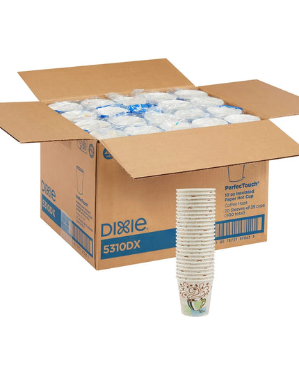 Ly Giấy Dùng Một Lần Đựng Nước Nóng Dixie 5310DX PerfecTouch® 296 ml - Giấy, In Họa Tiết