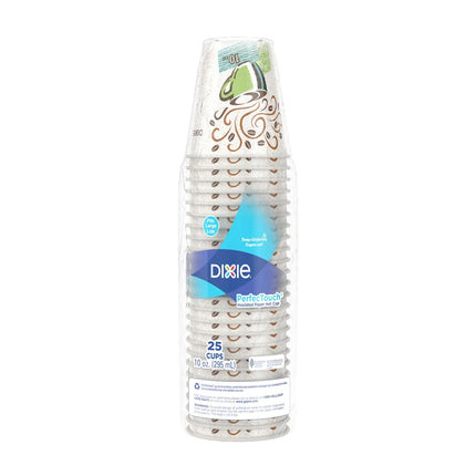 Ly Giấy Dùng Một Lần Đựng Nước Nóng Dixie 5310DX PerfecTouch® 296 ml - Giấy, In Họa Tiết