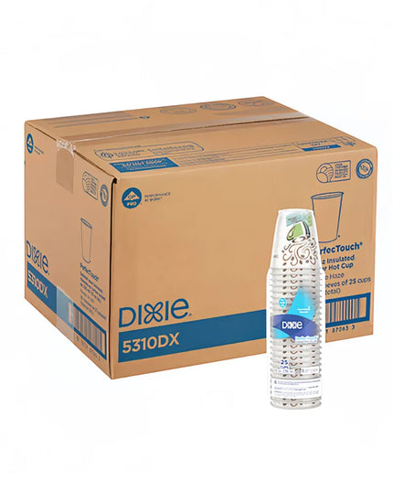Ly Giấy Dùng Một Lần Đựng Nước Nóng Dixie 5310DX PerfecTouch® 296 ml - Giấy, In Họa Tiết