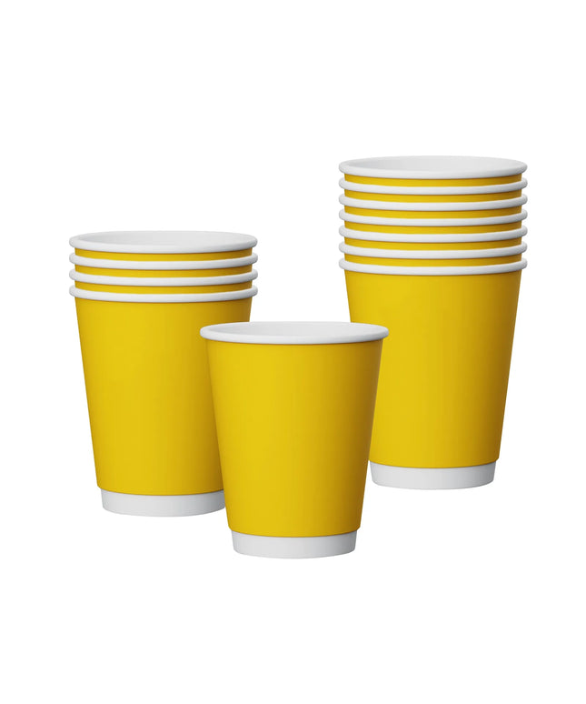 Ly Giấy Dùng Một Lần Tossware TPC12DWHY500PK GO 355 ml - Vàng Bơ
