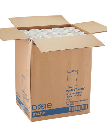 Ly Giấy Nóng Dùng Một Lần Dixie 5342W PerfecTouch® 355 ml - Giấy, Màu Trắng
