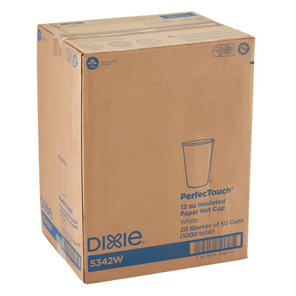Ly Giấy Nóng Dùng Một Lần Dixie 5342W PerfecTouch® 355 ml - Giấy, Màu Trắng