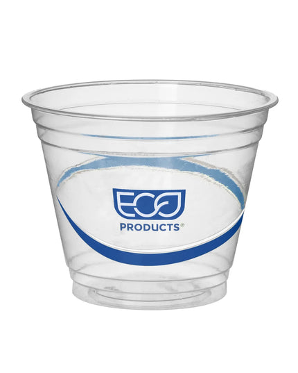 Ly Lạnh Dùng Một Lần Eco Products EP-CR9 BlueStripe™ 266 ml - PET, Trong Suốt