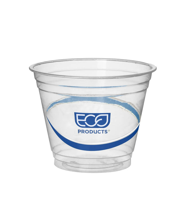 Ly Lạnh Dùng Một Lần Eco Products EP-CR9 BlueStripe™ 266 ml - PET, Trong Suốt