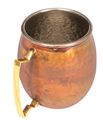 Ly Moscow Mule American Metalcraft ACMH 414 ml Vân Gò, Đồng