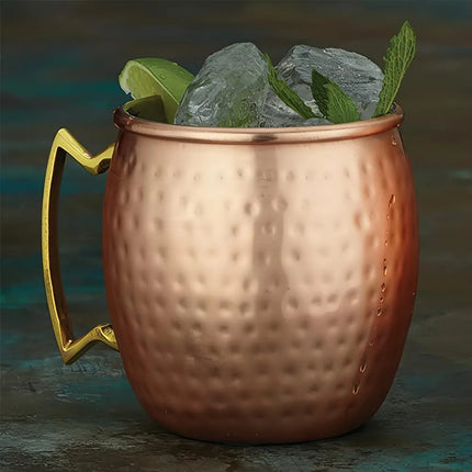 Ly Moscow Mule American Metalcraft CM16H 473 ml Vân Gò, Đồng