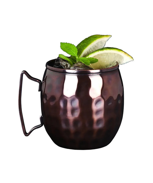 Ly Moscow Mule Libbey MM-100 414 ml Vân Gò, Thấp, Đồng