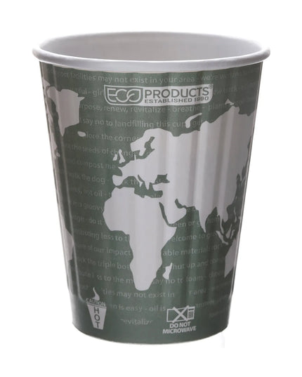 Ly Nóng Cách Nhiệt Dùng Một Lần Eco Products World Art™ 355 ml - PLA, In Hình (EP-BNHC12-WD)