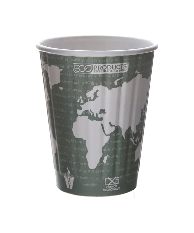 Ly Nóng Cách Nhiệt Dùng Một Lần Eco Products World Art™ 355 ml - PLA, In Hình (EP-BNHC12-WD)