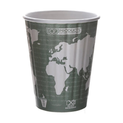 Ly Nóng Cách Nhiệt Dùng Một Lần Eco Products World Art™ 355 ml - PLA, In Hình (EP-BNHC12-WD)