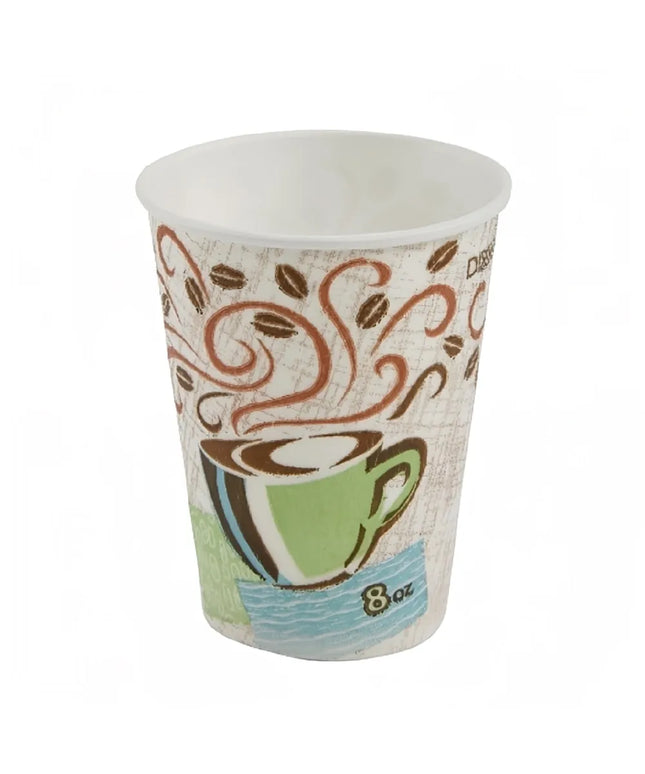 Ly Nóng Dùng Một Lần Dixie 5338CD PerfecTouch® 237 ml - Giấy, In Hoa Văn