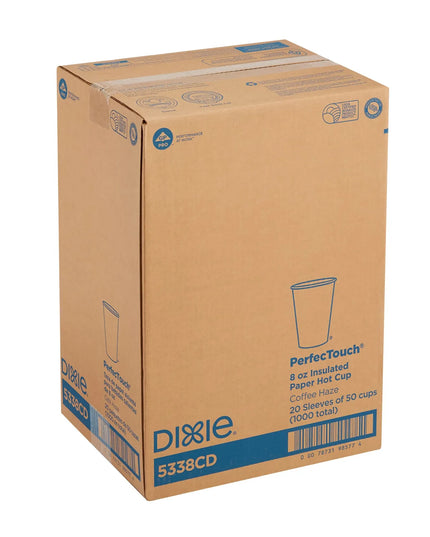 Ly Nóng Dùng Một Lần Dixie 5338CD PerfecTouch® 237 ml - Giấy, In Hoa Văn