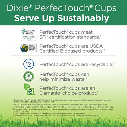 Ly Nóng Dùng Một Lần Dixie 5356CD PerfecTouch® 473 ml - Giấy, In Hoa Văn