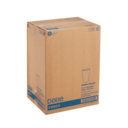Ly Nóng Dùng Một Lần Dixie 5356CD PerfecTouch® 473 ml - Giấy, In Hoa Văn