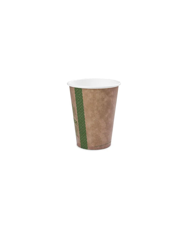 Ly Nóng Dùng Một Lần Vegware 237 ml - PLA, Có In Hoa Văn (KV-8G)