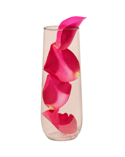 Ly Sâm Panh Không Chân Nhựa Dùng Một Lần Tossware TP09FL525CPB POP 266 ml Màu Hồng San Hô