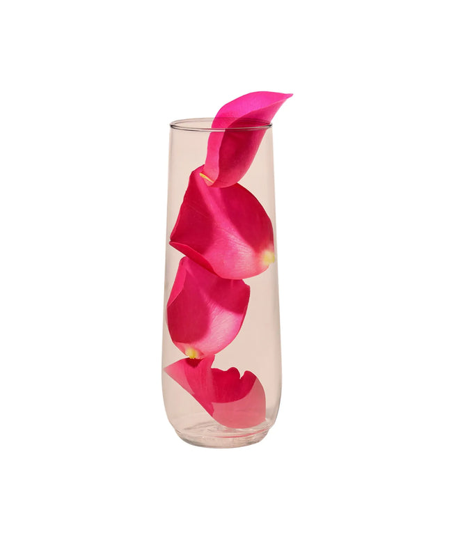 Ly Sâm Panh Không Chân Nhựa Dùng Một Lần Tossware TP09FL525CPB POP 266 ml Màu Hồng San Hô