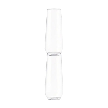Ly Sâm Panh Không Chân Nhựa Dùng Một Lần Tossware TWFL0130TCA POP 266 ml Trong Suốt