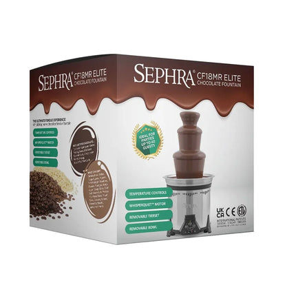 Máy Phun Chocolate Sephra 10522 48.3 cm Elite Dung Tích 2.7 kg, Chocolate Đen Bỉ