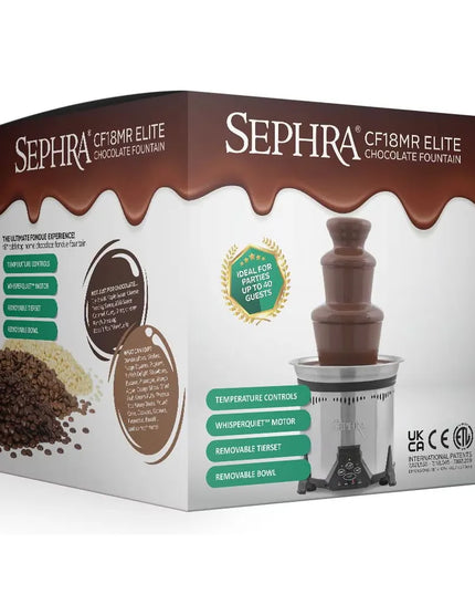 Máy Phun Chocolate Sephra 10523 48.3 cm Elite Dung Tích 2.7 kg, Chocolate Sữa Bỉ