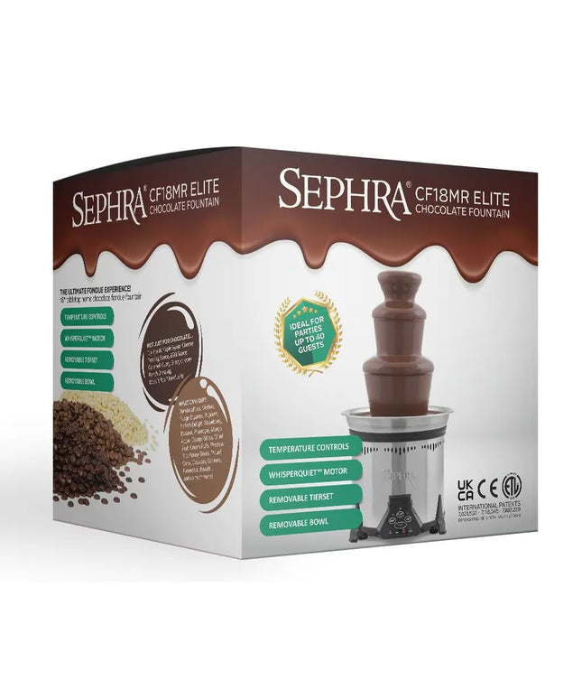 Máy Phun Chocolate Sephra 10523 48.3 cm Elite Dung Tích 2.7 kg, Chocolate Sữa Bỉ