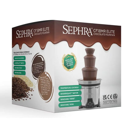 Máy Phun Chocolate Sephra 10523 48.3 cm Elite Dung Tích 2.7 kg, Chocolate Sữa Bỉ