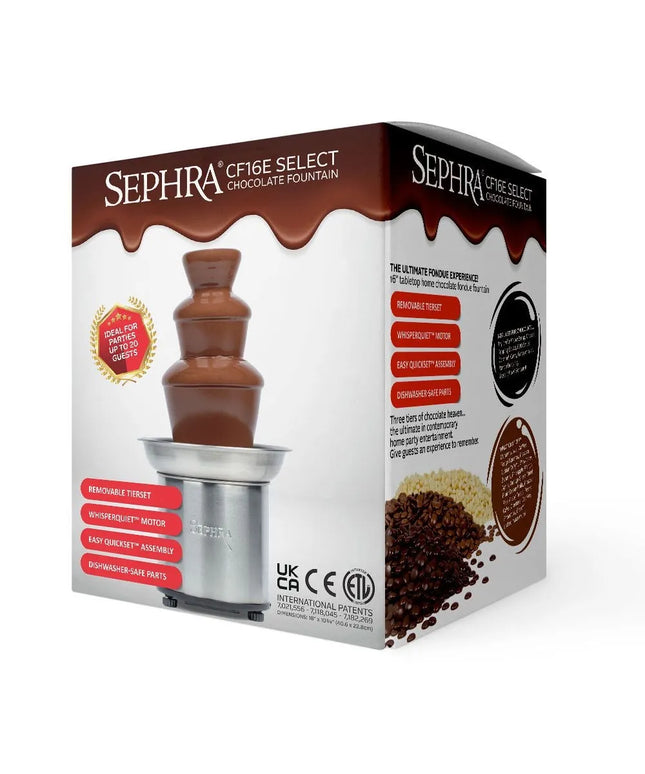 Máy Phun Chocolate Sephra 10528 40.6 cm Select Dung Tích 1.8 kg, Chocolate Trắng