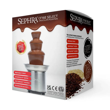 Máy Phun Chocolate Sephra 10528 40.6 cm Select Dung Tích 1.8 kg, Chocolate Trắng