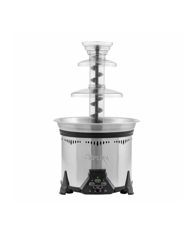 Máy Phun Chocolate Sephra 17311 48.3 cm Elite Bảng Điều Khiển, Cài Đặt Nhiệt & Bát Tháo Rời