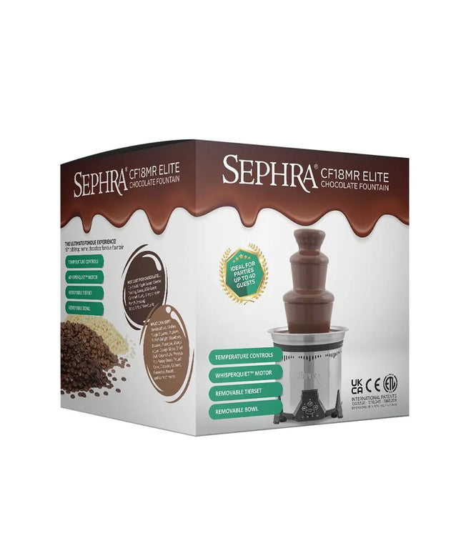 Máy Phun Chocolate Sephra 91016 48.3 cm Elite Dung Tích 2.7 kg, Chocolate Trắng Bỉ