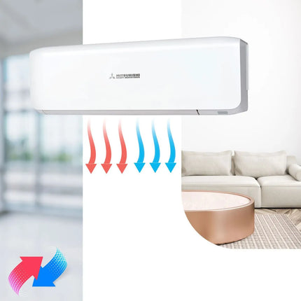 MITSUBISHI | Air conditioner - Wall-mounted split AC - Up to 44 m² - Remote control - 3 kW Cooling - 230V
