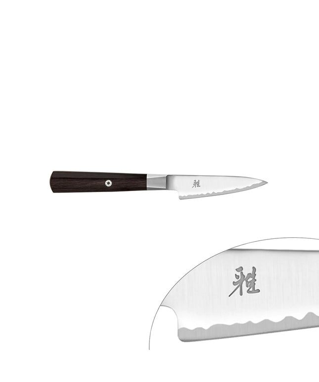MIYABI | 4000FC Kudamono Fruit & Vegetable Knife 9 cm – FC61 steel - Pakkawood handle - Made in Japan