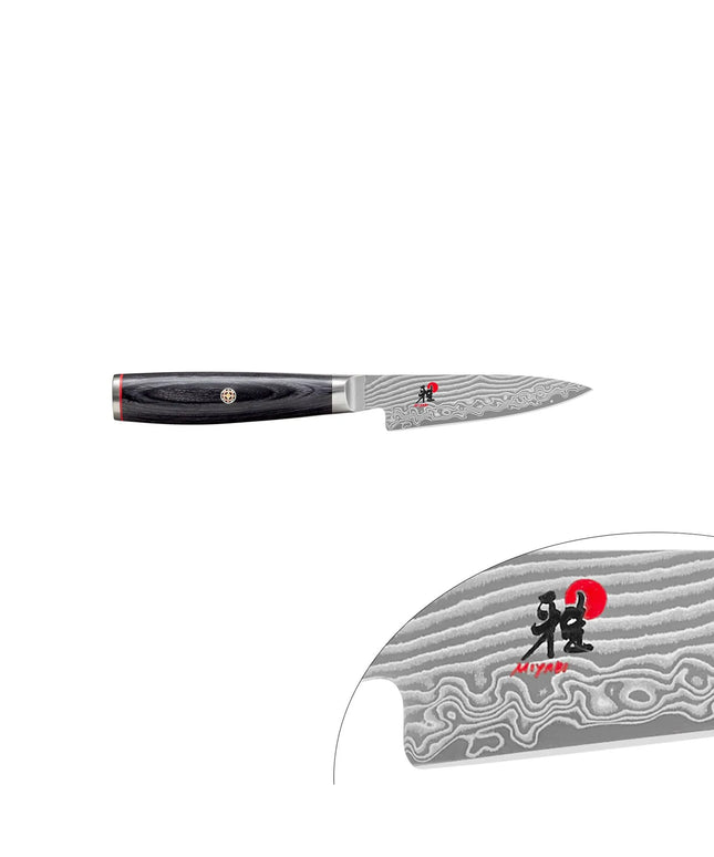 MIYABI | 5000 FC-D Shotoh Paring Knife – 90 mm blade - FC61 steel - 48-layer Damascus