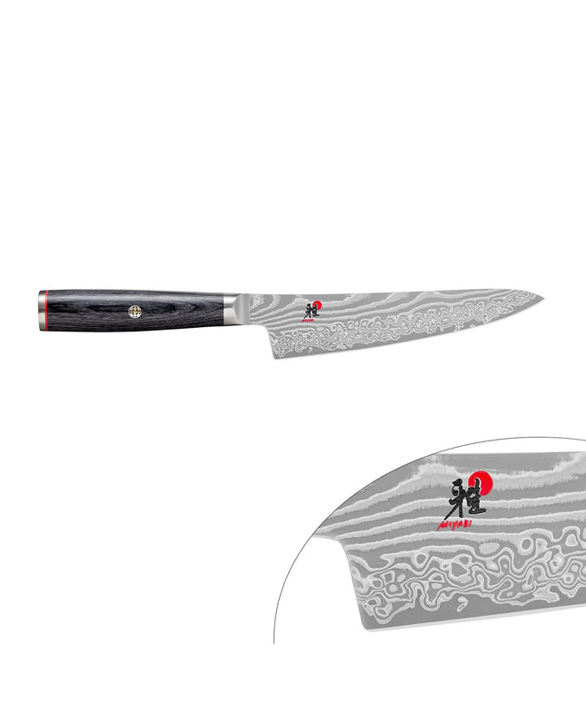 MIYABI | 5000 FC-D Shotoh Utility Knife – 140 mm blade - FC61 steel - 48-layer Damascus - for fruits & vegetables