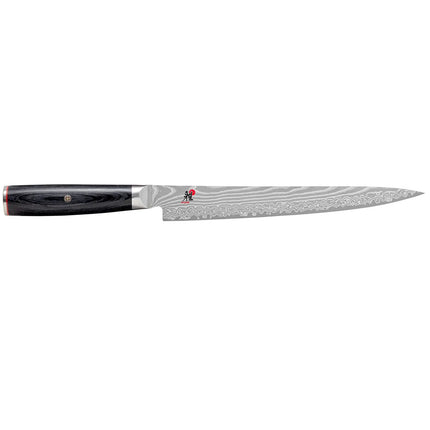 MIYABI | 5000 FC-D Sujihiki Slicing Knife – 240 mm blade - FC61 steel - 48-layer Damascus - precision meat & ham slicing