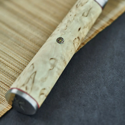 MIYABI | 5000 MCD Bread Knife Serrated 230 mm – Masur Birch - Made in Japan - Flower-Damascus