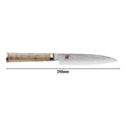 MIYABI | 5000 MCD Chutoh Meat Knife 160 mm – Masur Birch - Made in Japan - Flower-Damascus