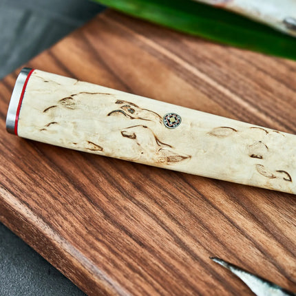 MIYABI | 5000 MCD Gyutoh Chef's Knife 200 mm – Masur Birch - Made in Japan - Flower-Damascus
