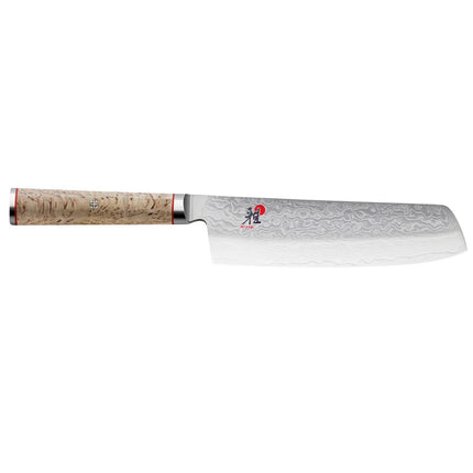 MIYABI | 5000 MCD Nakiri 178 mm – Masur Birch - Made in Japan - Flower-Damascus