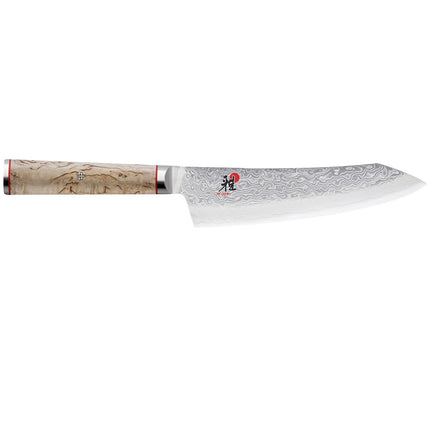 MIYABI | 5000 MCD Rocking Santoku 180 mm – Masur Birch - Made in Japan - Flower-Damascus