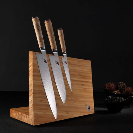 MIYABI | 5000 MCD Santoku Knife 180 mm – Masur Birch Handle - Made in Japan - Flower-Damascus