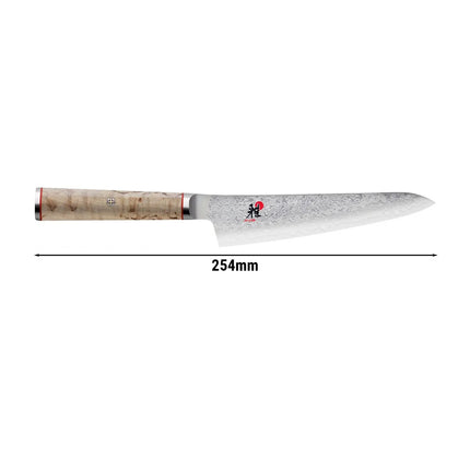 MIYABI | 5000 MCD Shotoh Utility/Paring Knife 140 mm – Masur Birch - Made in Japan - Flower-Damascus