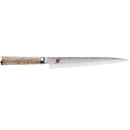 MIYABI | 5000 MCD Sujihiki Filleting/Slicing Knife 234 mm – Masur Birch - Made in Japan - Flower-Damascus