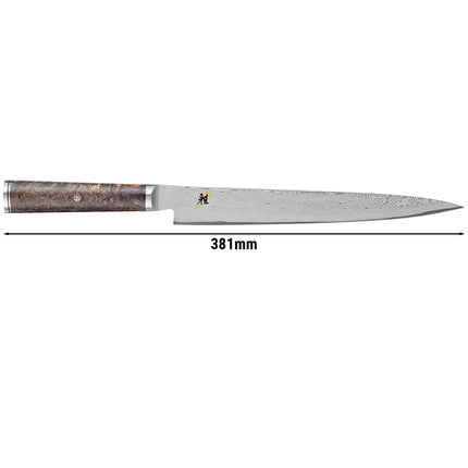 MIYABI | 5000MCD 67 Sujihiki Slicing Knife 24 cm – Made in Japan - 132-Layer Damascus